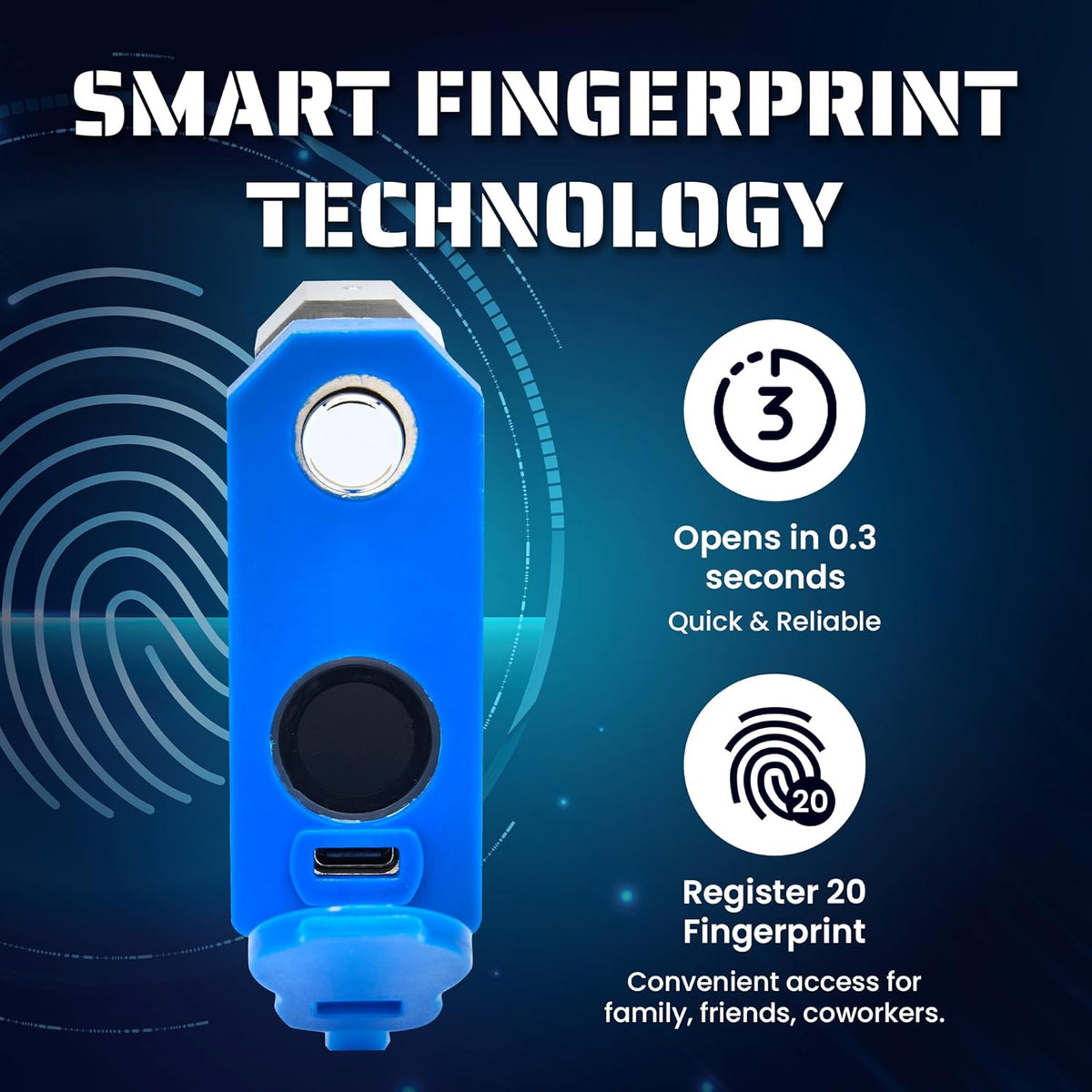 Magmaus Rectangular 70mm Smart Lock – Monteed
