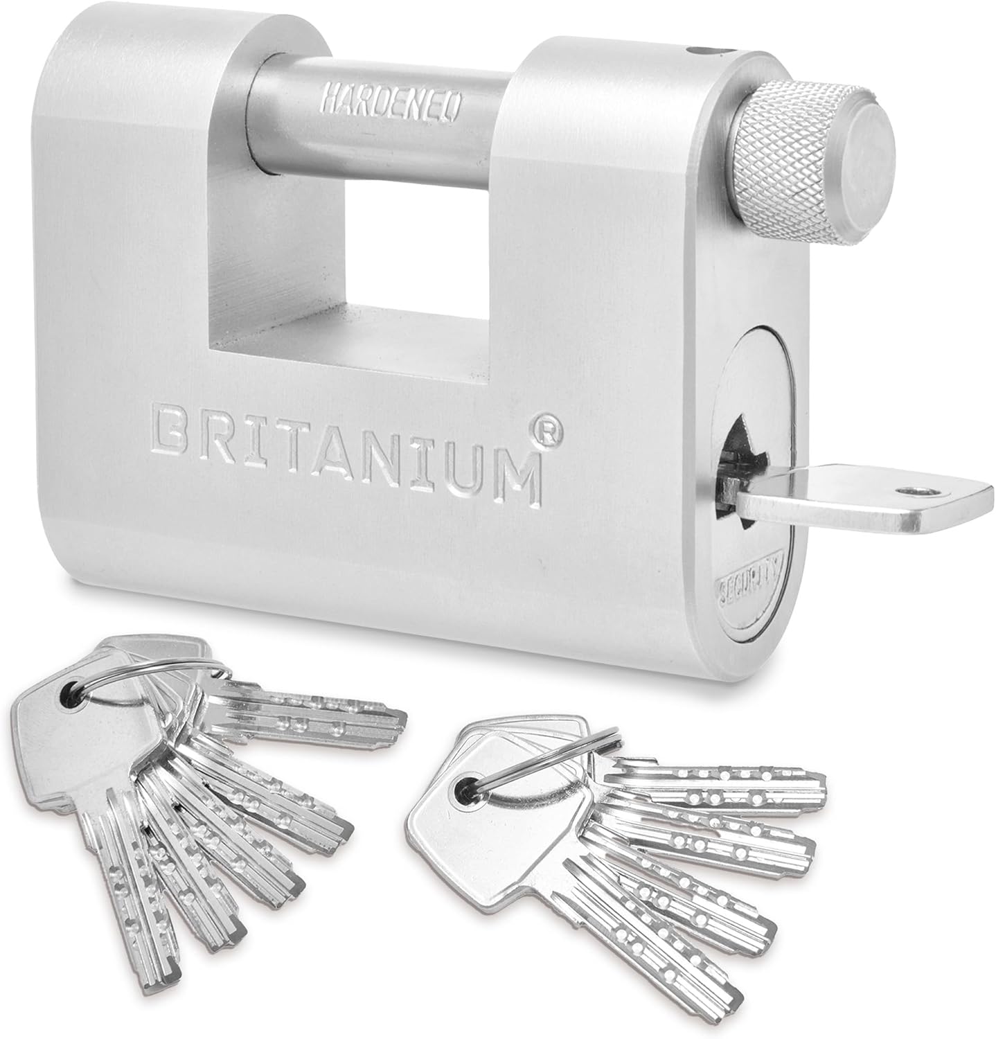 Heavy Duty Weatherproof Padlock with 10 Keys | Britanium® | Anti Drill ...