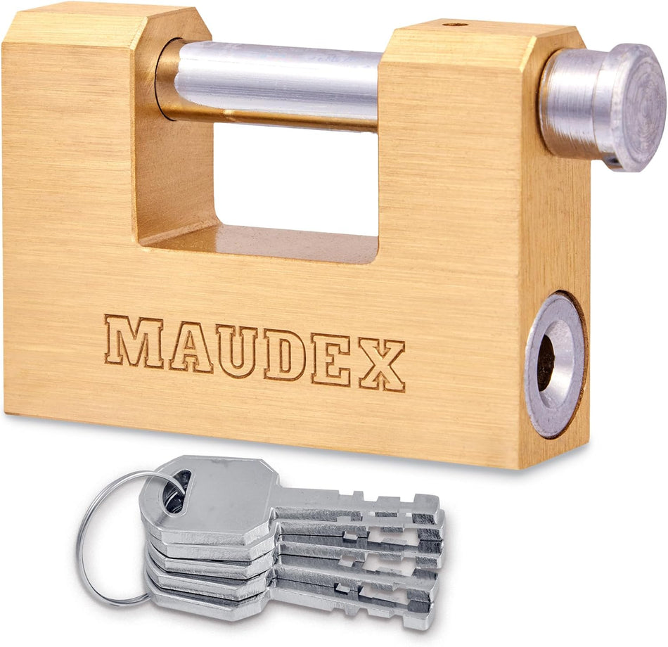 Maudex MBX70 brass Lock with 5 Keys